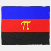 Polyamory-Stolperflagge Fleecedecke (Vorderseite (Horizontal))