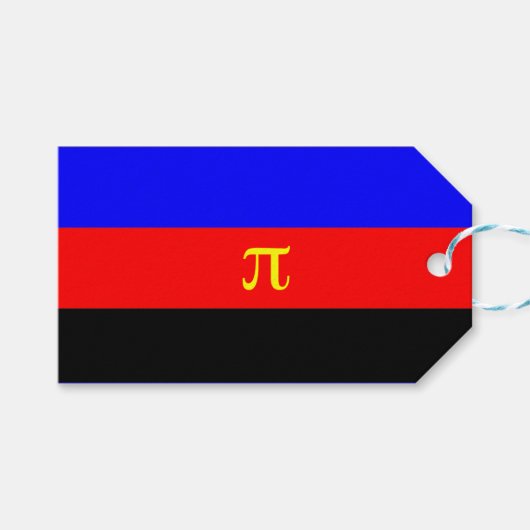 Polyamory-Stolperflagge Geschenkanhänger (Vorderseite (Horizontal))