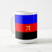 Polyamory-Stolperflagge Kaffeetasse (Vorderseite Links)