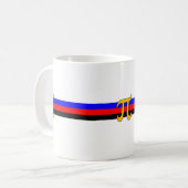 Polyamory-Stolperflagge Kaffeetasse (Vorderseite Links)