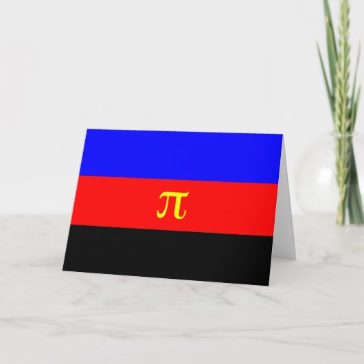 Polyamory-Stolperflagge Karte (Vorderseite)