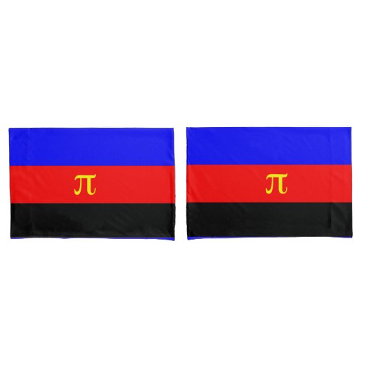 Polyamory-Stolperflagge Kissenbezug (Vorderseite-Set)