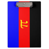 Polyamory-Stolperflagge Klemmbrett (Vorderseite)