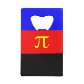 Polyamory-Stolperflagge Kreditkarten Flaschenöffner (Rückseite)
