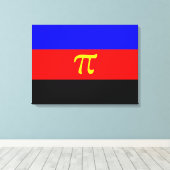 Polyamory-Stolperflagge Leinwanddruck (Insitu (Holzboden))