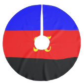 Polyamory-Stolperflagge Polyester Weihnachtsbaumdecke (Vorderseite)