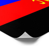 Polyamory-Stolperflagge Poster (Ecke)