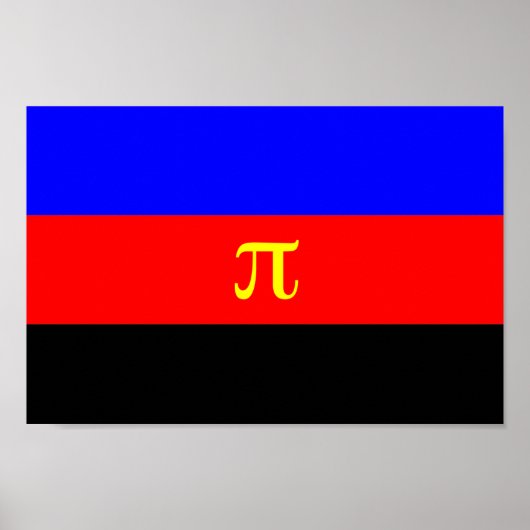 Polyamory-Stolperflagge Poster (Vorne)