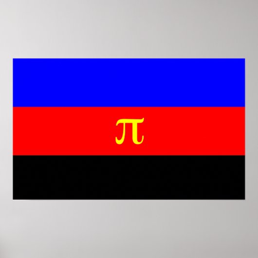 Polyamory-Stolperflagge Poster (Vorne)