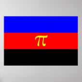 Polyamory-Stolperflagge Poster (Vorne)