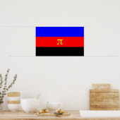 Polyamory-Stolperflagge Poster (Küche)