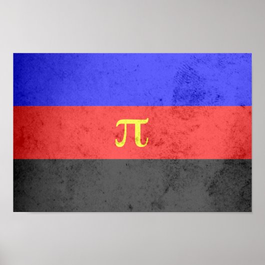 Polyamory-Stolperflagge Poster (Vorne)