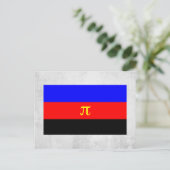 Polyamory-Stolperflagge Postkarte (Stehend Vorderseite)
