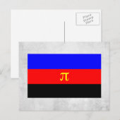 Polyamory-Stolperflagge Postkarte (Vorne/Hinten)