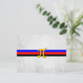 Polyamory-Stolperflagge Postkarte (Stehend Vorderseite)