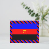 Polyamory-Stolperflagge Postkarte (Stehend Vorderseite)