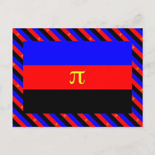 Polyamory-Stolperflagge Postkarte (Vorderseite)