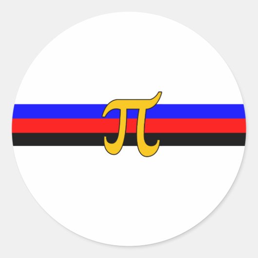 Polyamory-Stolperflagge Runder Aufkleber (Vorderseite)