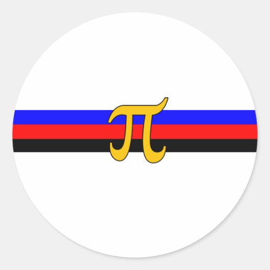 Polyamory-Stolperflagge Runder Aufkleber (Vorderseite)