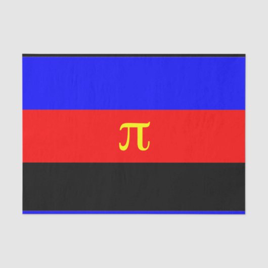 Polyamory-Stolperflagge Seidenpapier (Vorderseite)