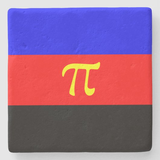 Polyamory-Stolperflagge Steinuntersetzer (Vorderseite)