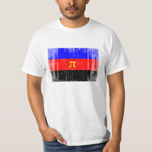 Polyamory-Stolperflagge T-Shirt (Vorderseite)