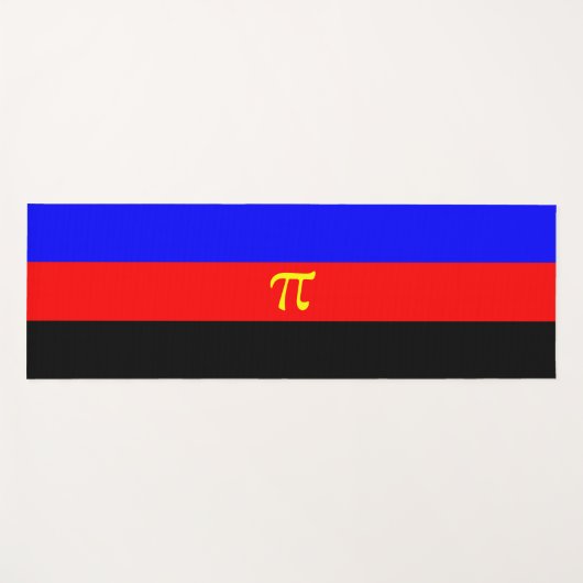Polyamory-Stolperflagge Yogamatte (Vorderseite (Horizontal))