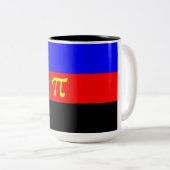Polyamory-Stolperflagge Zweifarbige Tasse (VorderseiteRechts)