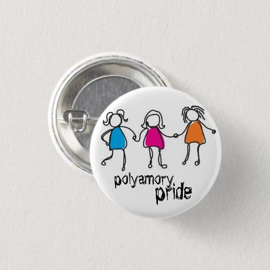 polyamory Stolz-Button Button (Vorne & Hinten)
