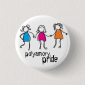 polyamory Stolz-Button Button (Vorderseite)