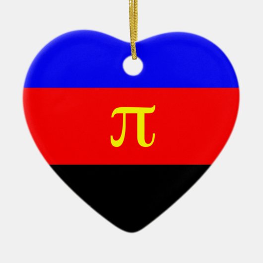 POLYAMORY STRIPES DESIGN KERAMIKORNAMENT (Vorne)