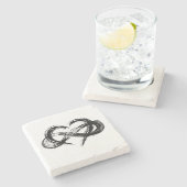 Polyamory Symbol-Untersetzer Steinuntersetzer (Seitenansicht)