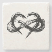 Polyamory Symbol-Untersetzer Steinuntersetzer (Vorderseite)