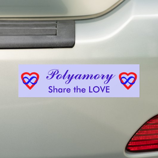 Polyamory, teilen die Liebe Autoaufkleber (Auf Auto)