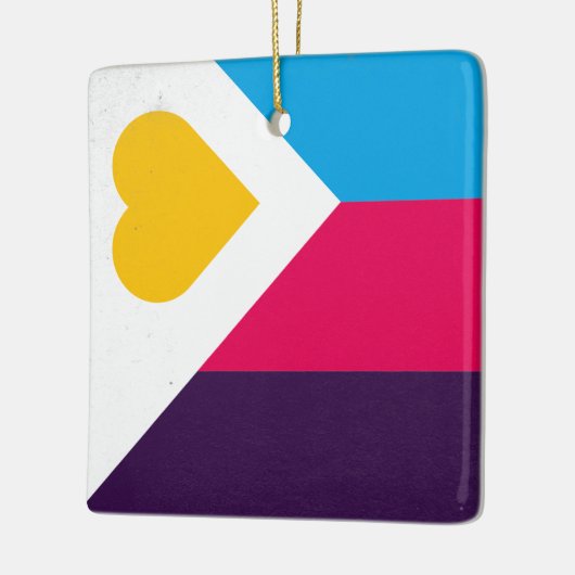 Polyamory Tricolor Keramikornament (Links)