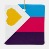 Polyamory Tricolor Keramikornament (Rückseite)