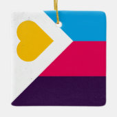 Polyamory Tricolor Keramikornament (Vorderseite)