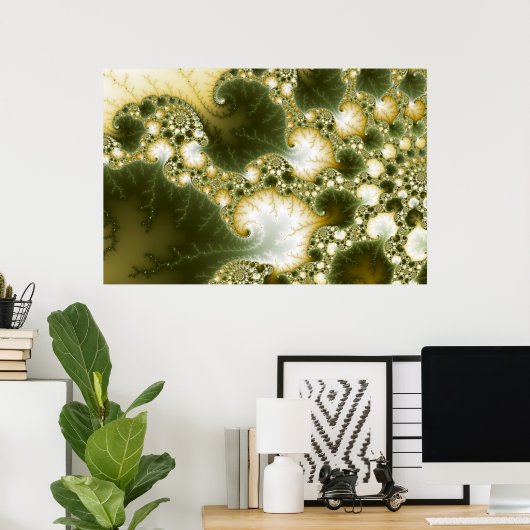 Polyatomie - Fraktal-Poster Poster (Heimbüro)