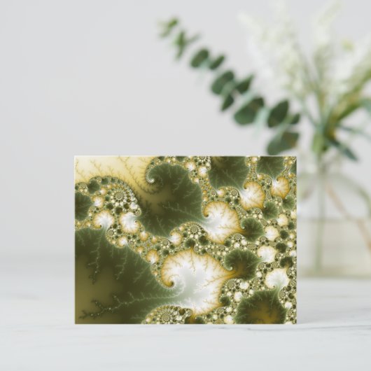 Polyatomie - Fraktal Postkarte (Stehend Vorderseite)