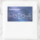 Polycarbonat PC Lexan Rechteckiger Aufkleber (Tasche)