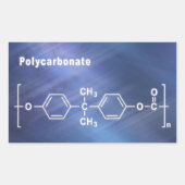 Polycarbonat PC Lexan Rechteckiger Aufkleber (Vorderseite)