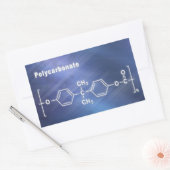 Polycarbonat PC Lexan Rechteckiger Aufkleber (Umschlag)
