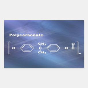 Polycarbonat PC Lexan Rechteckiger Aufkleber