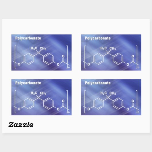 Polycarbonat Rechteckiger Aufkleber (Blatt)