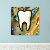 Polychromatisches Grin Leinwanddruck (Insitu (Holzboden))