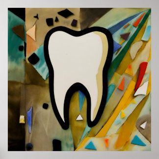 Polychromatisches Grin Poster