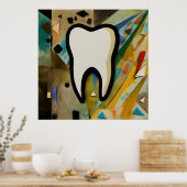 Polychromatisches Grin Poster (Küche)