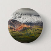 Polychrome-Berg, Denali NP, Alaska Button (Vorderseite)
