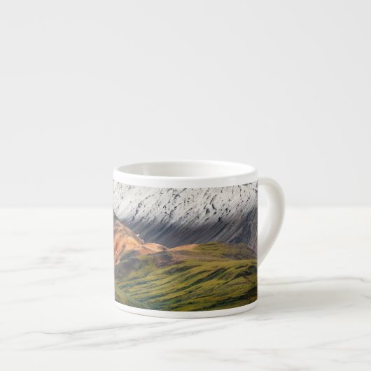 Polychrome-Berg, Denali NP, Alaska Espressotasse (Vorderseite Rechts)