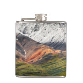 Polychrome-Berg, Denali NP, Alaska Flachmann (Vorderseite)